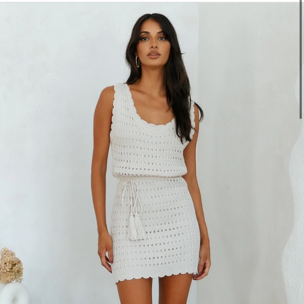 Hello Molly Parked Mini Knit Dress size M